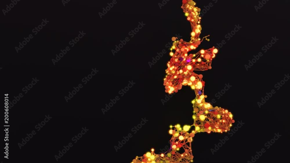 A Gowing Molcular Network. 4K UHD animation. A Gowing Molcular Network. 4K UHD animation.