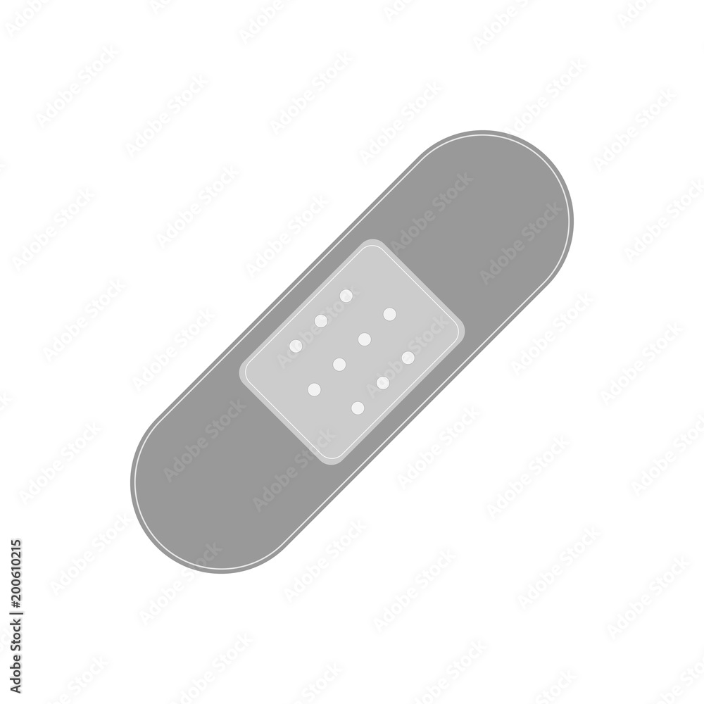 Court plaster. Adhesive bandage. Vector icon. Court plaster. Adhesive bandage. Vector icon.
