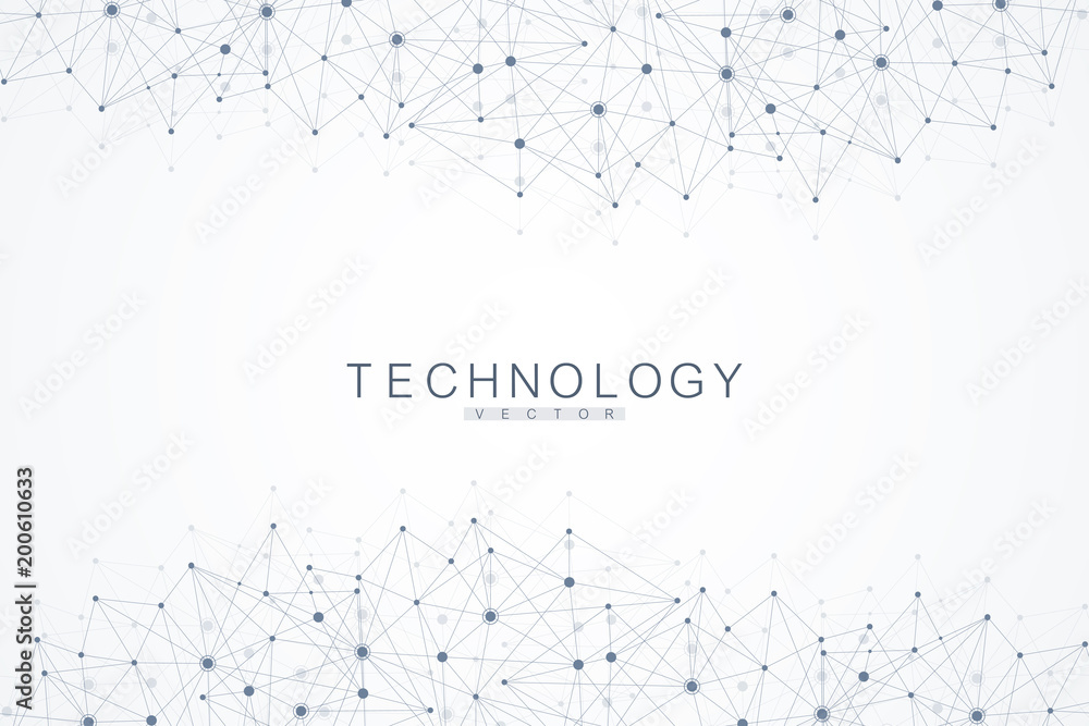 Abstract polygonal background with connected lines and dots. Minimalistic geometric pattern. Molecule structure and communication. Graphic plexus background. Science, medicine, technology concept. Abstract polygonal background with connected lines and dots. Minimalistic geometric pattern. Molecule structure and communication. Graphic plexus background. Science, medicine, technology concept.