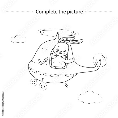 Bunny in the helicopter.