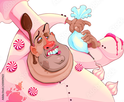 A pastry chef with some troubles