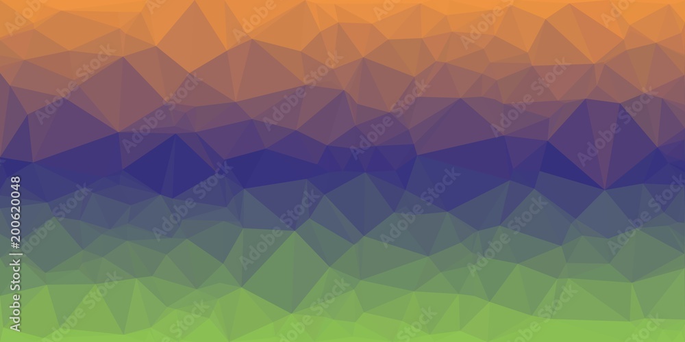 Sunset polygonal vector Sunset polygonal vector
