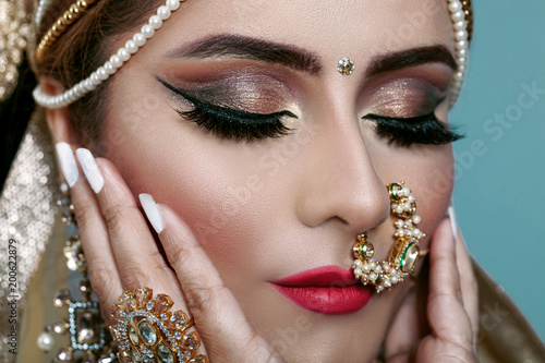 Portrait of beautiful indian girl