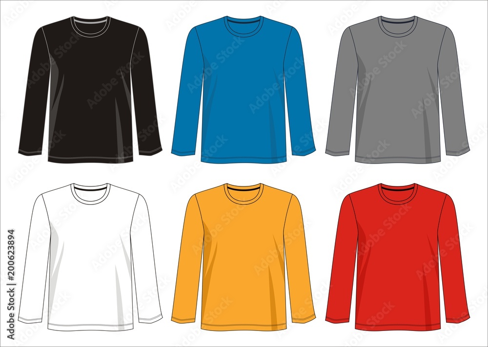 design vector t shirt template collection for men Stock Vector | Adobe ...
