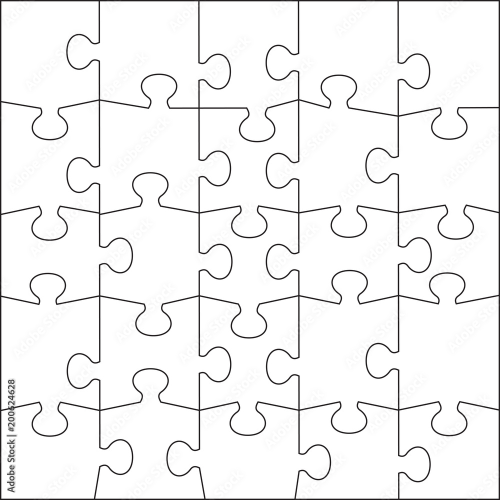 Collection of Jigsaw Puzzle Templates Collection of Jigsaw Puzzle Templates
