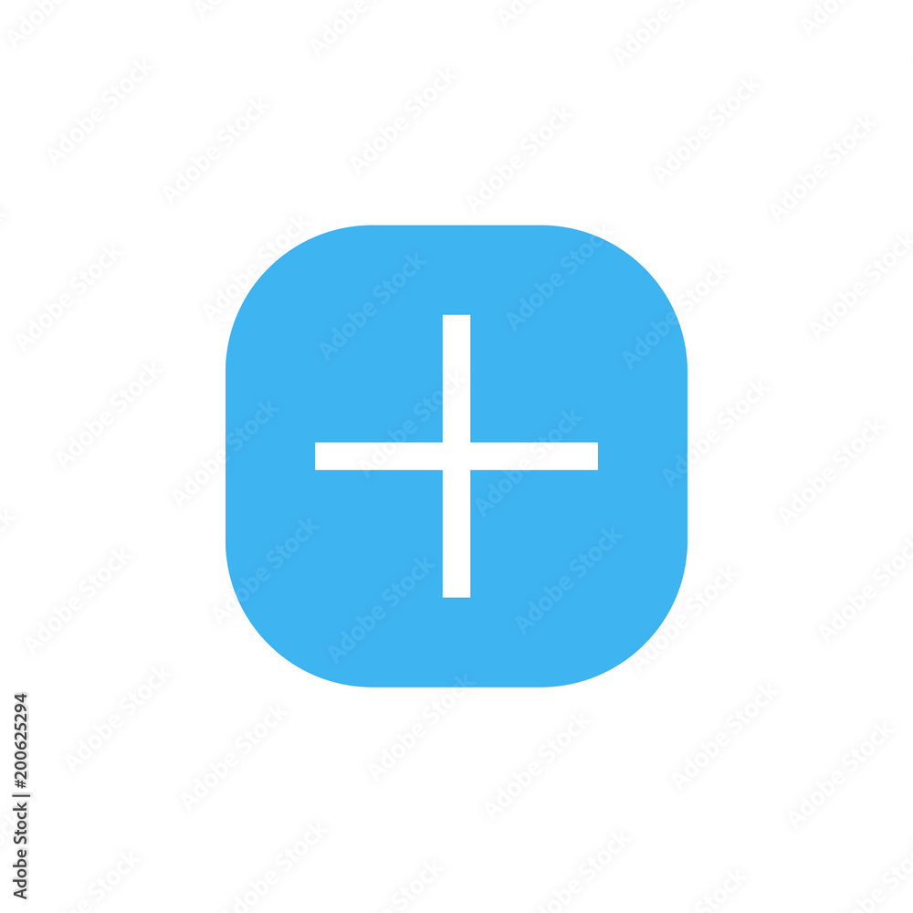 add button for web, plus buttin, blue plus Stock Vector | Adobe Stock