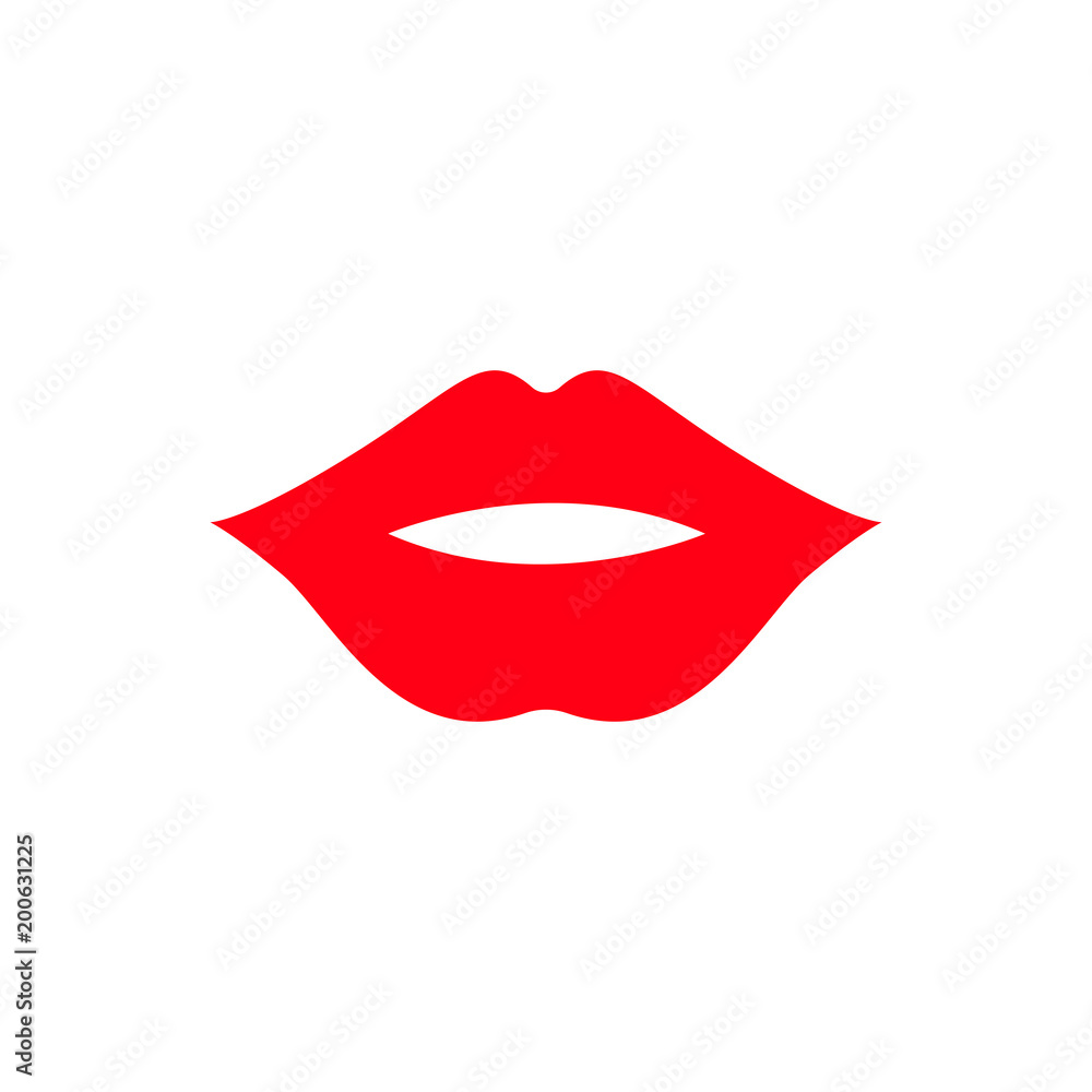 Print of lips kiss vector background Print of lips kiss vector background