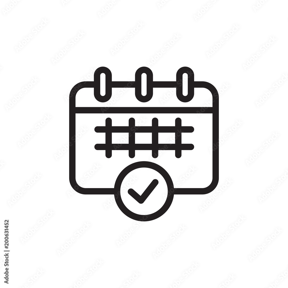 class timetable, schedule outline vector icon class timetable, schedule outline vector icon