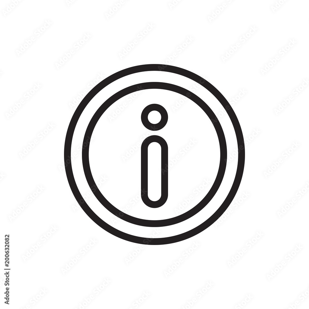 information message outline vector icon information message outline vector icon
