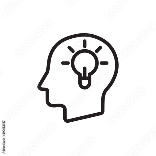 innovation, idea outline vector icon