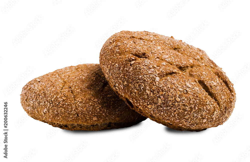 Round brown Burger bun Round brown Burger bun