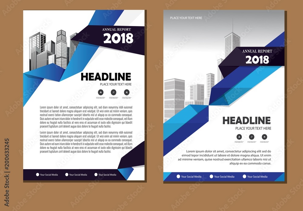 Business abstract vector template. Brochure design, cover modern layout, annual report, poster, flyer in A4 with colorful triangles, geometric shapes for tech, science, market with light background
