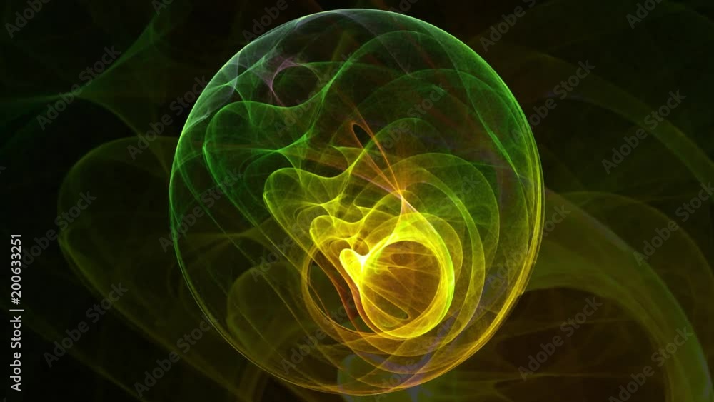 Animação com imagens de fractais coloridas e misteriosas Animação com imagens de fractais coloridas e misteriosas