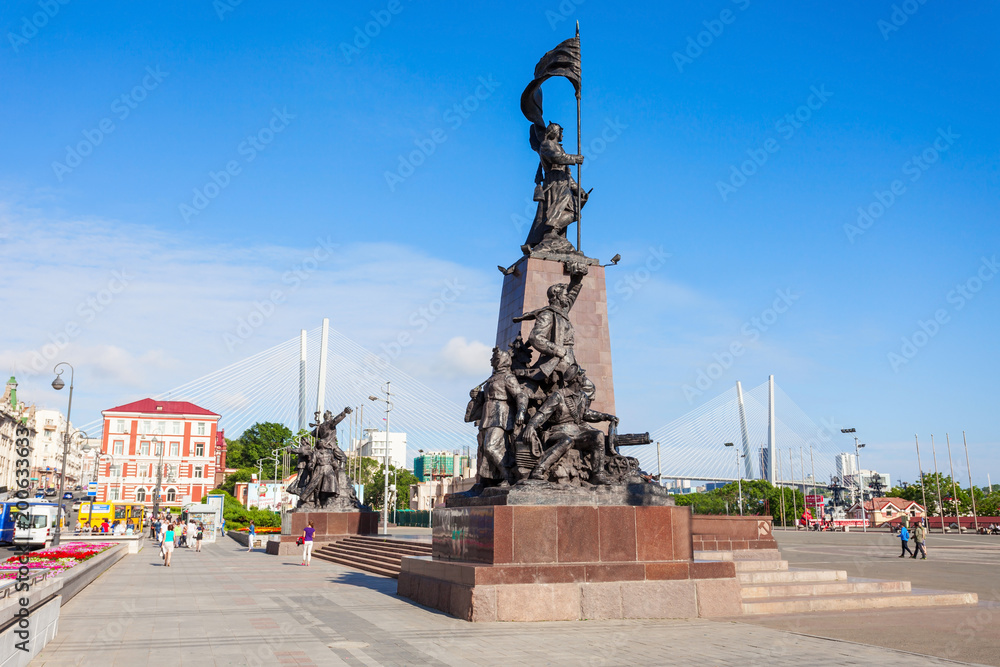Central square in Vladivostok