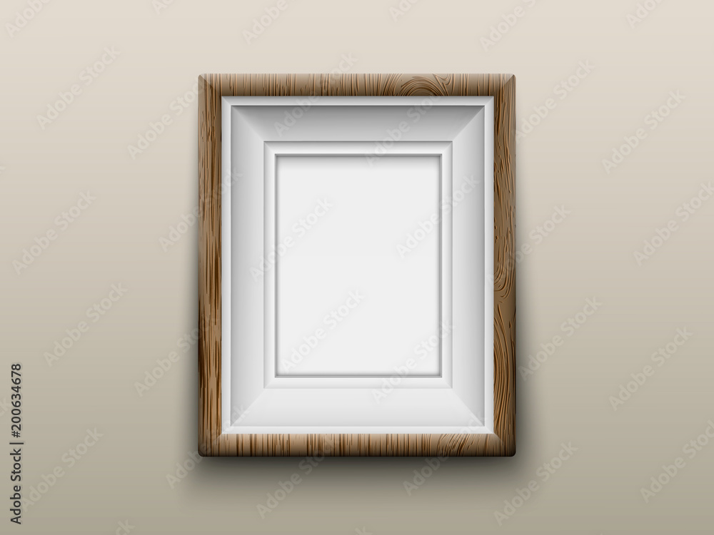 wooden frame for photos or paintings on wall wooden frame for photos or paintings on wall