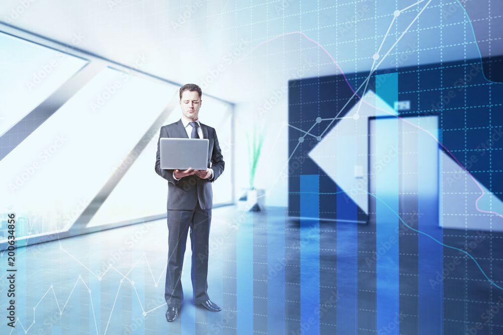 Workplace and finance concept Workplace and finance concept