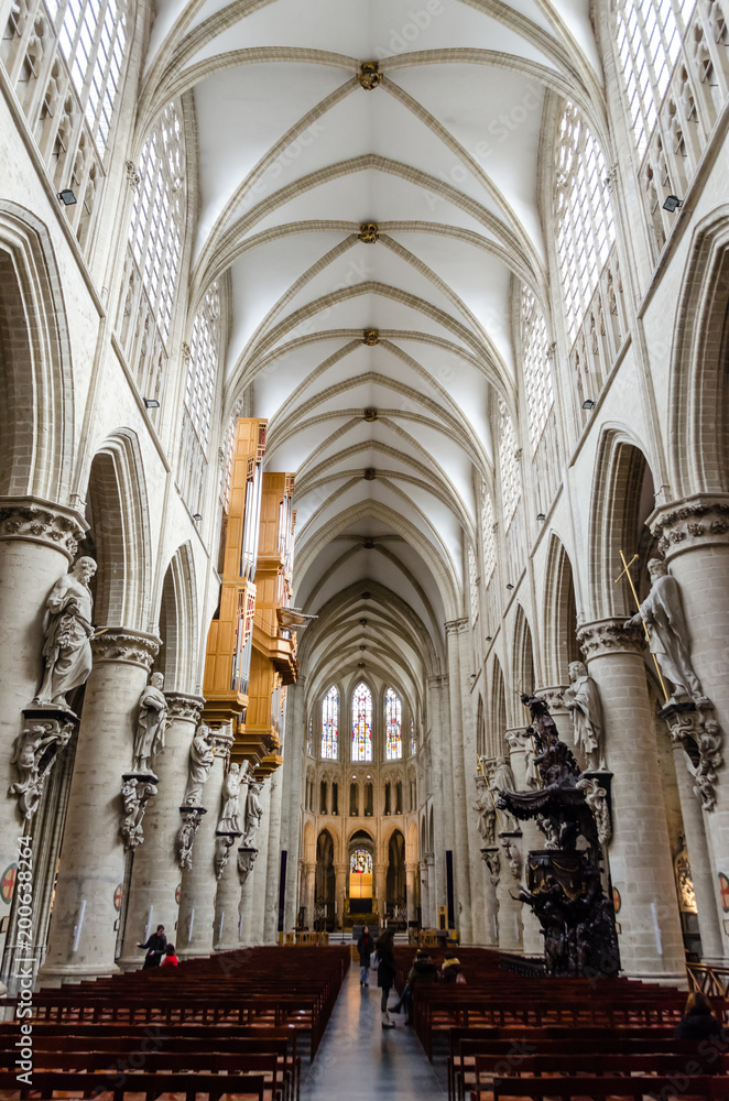 Saint Michael cathedral in Brussels