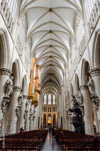 Saint Michael cathedral in Brussels