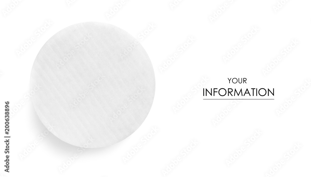 The cotton pads photo pattern The cotton pads photo pattern