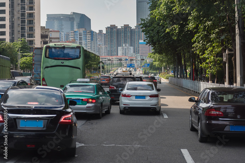 traffic jam on main street