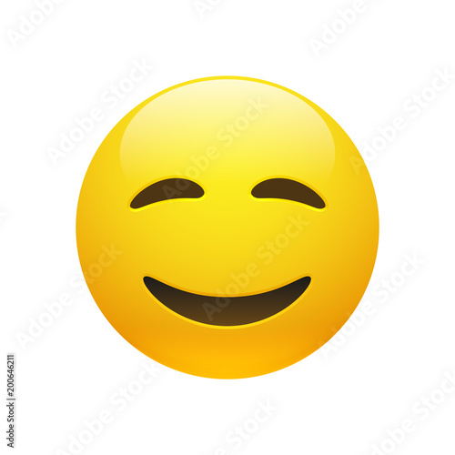 Vector Emoji yellow smiley face