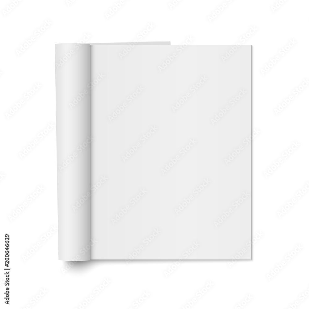 Vector mock up of realistic magazine Vector mock up of realistic magazine