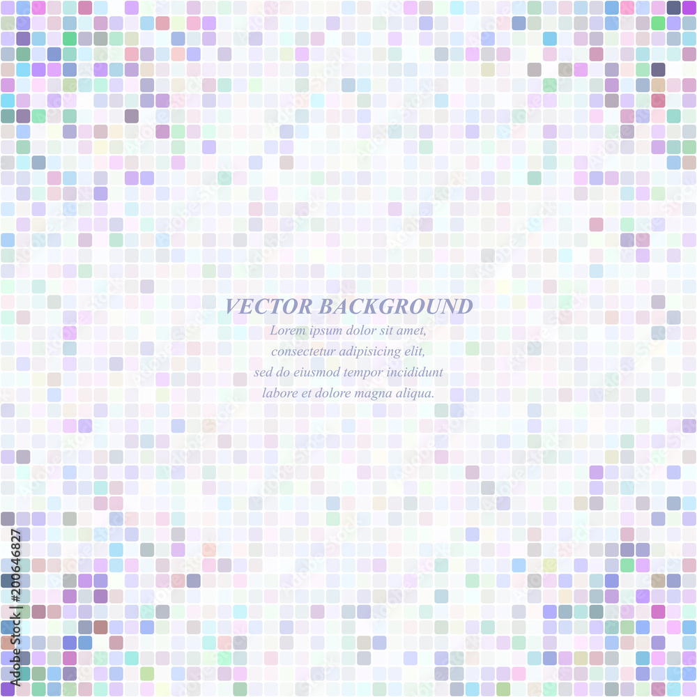 Colorful rounded square mosaic pattern background design Colorful rounded square mosaic pattern background design