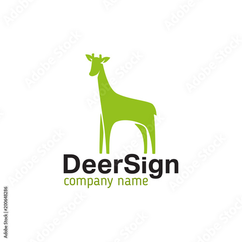Logo of a young deer or roe deer