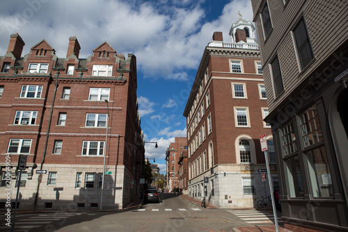 Cambrige street in Massachusetts photo