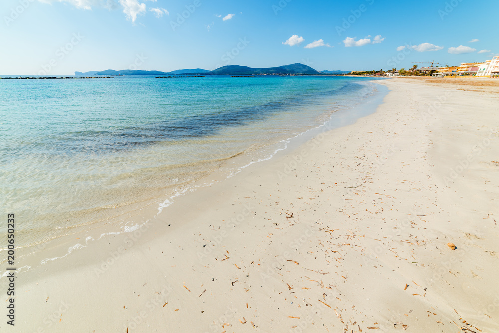 White sand in Alghero Lido White sand in Alghero Lido