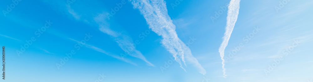 Small clouds and blue sky in the springtime Small clouds and blue sky in the springtime