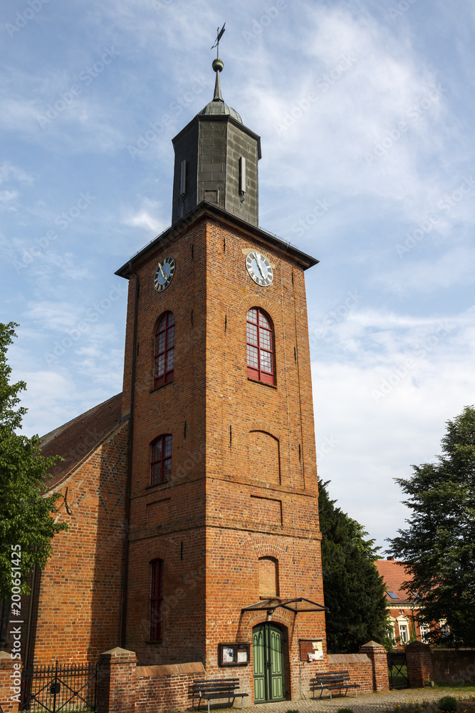 Protestant church of Ruehstaedt, Germany, 2017