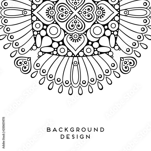 Vector mandala background