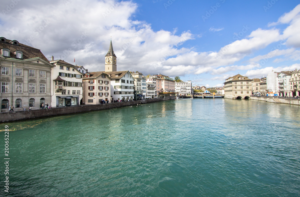 Cityscape view of Zurich
