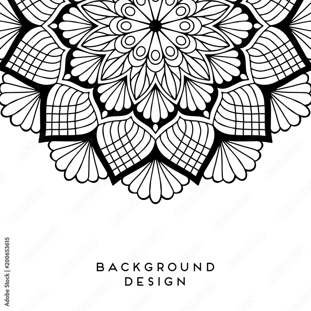 Vector mandala background