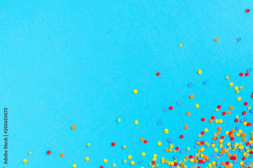 frame made of sweet confetti frame made of sweet confetti