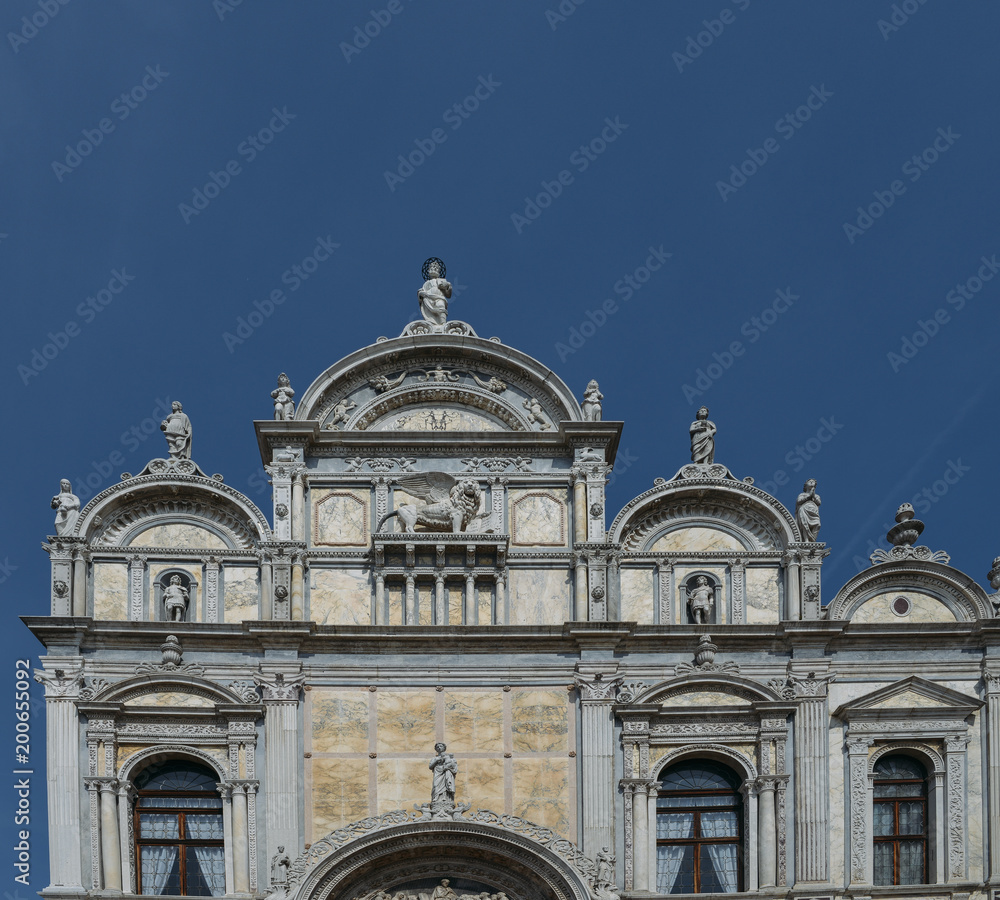 Facade of the Basilica dei Santi Giovanni e Paolo - Venice, Italy. Facade of the Basilica dei Santi Giovanni e Paolo - Venice, Italy.