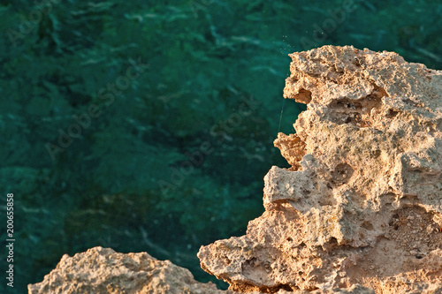 Ayia Napa, Cyprus: 05.02.2015; The rock and sea