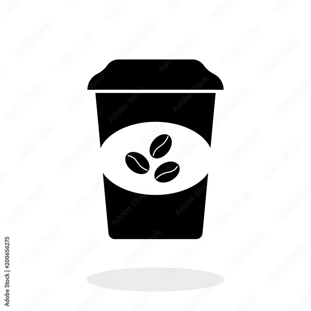 Coffee cup icon, drink symbol, vector illustration flat design graphic Coffee cup icon, drink symbol, vector illustration flat design graphic