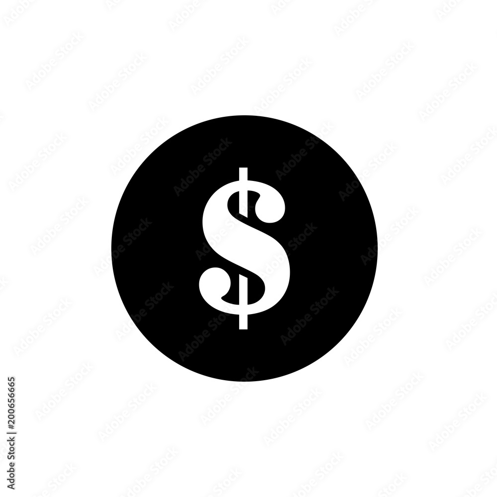 Dollar icon, money symbol, vector illustration flat design graphic Dollar icon, money symbol, vector illustration flat design graphic