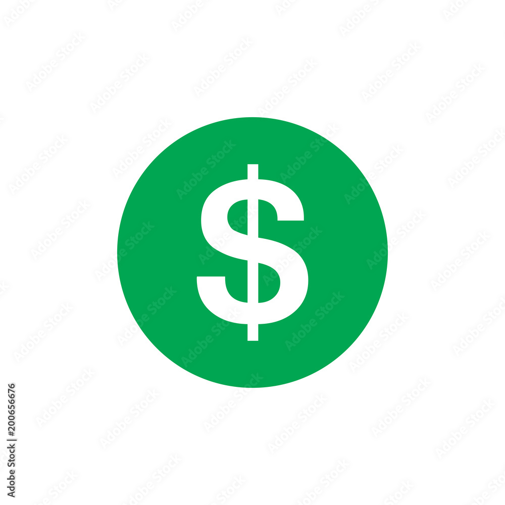 Dollar icon, money symbol, vector illustration flat design graphic Dollar icon, money symbol, vector illustration flat design graphic