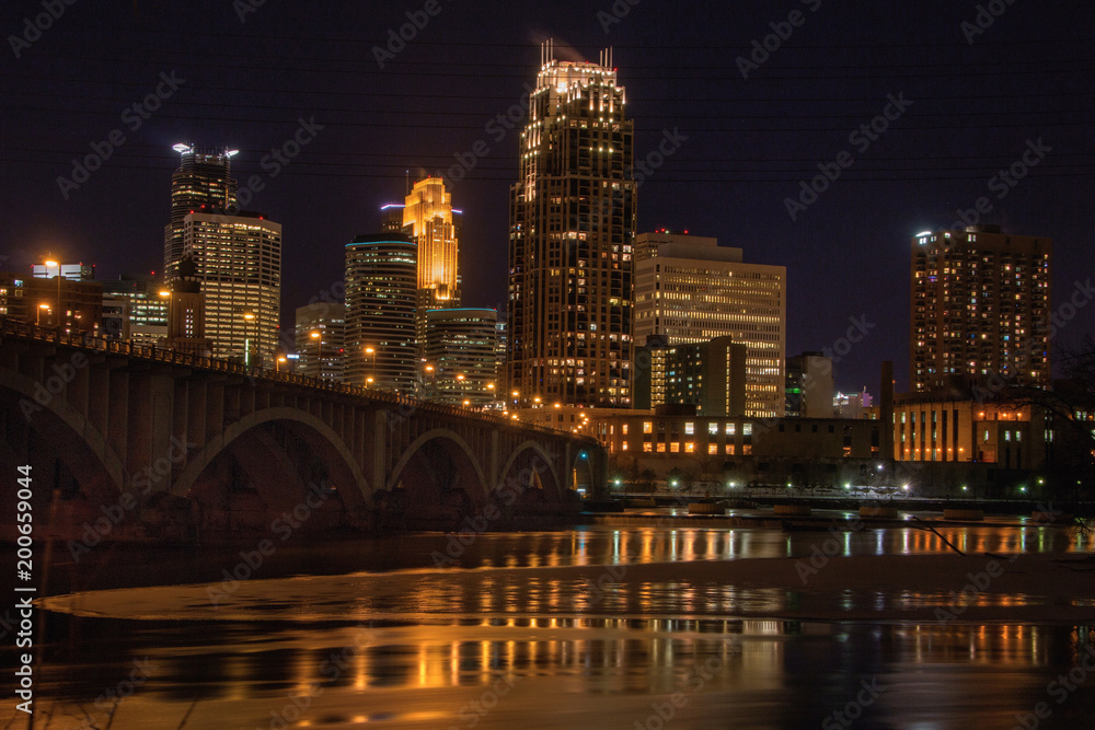 Minneapolis Skyline in Minnesota, USA