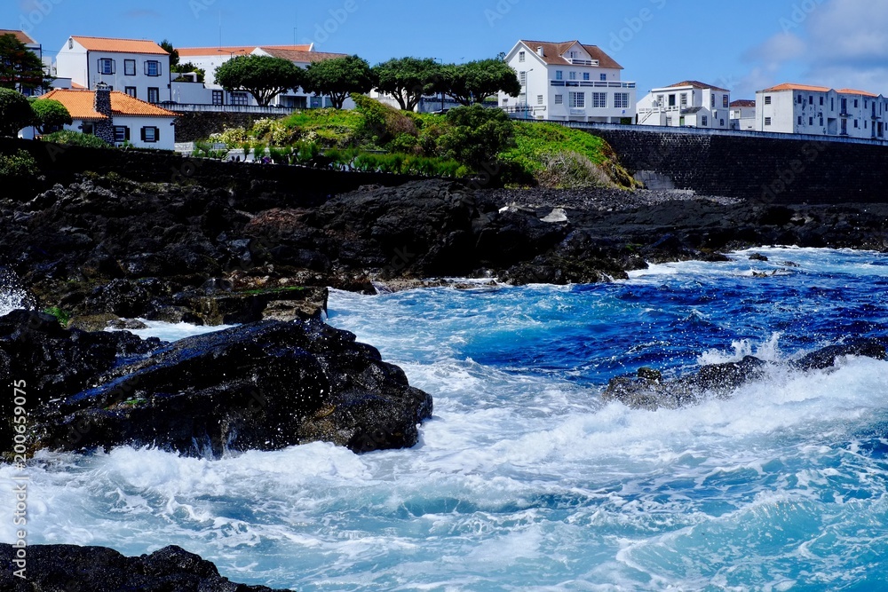 The town of São Roque on Pico Island in the Azores 