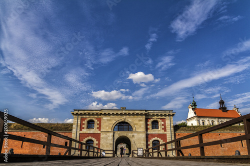 Zamosc - Renaissance city in Central Europe. The Szczebrzeska Gate of fortifications in Zamosc. photo