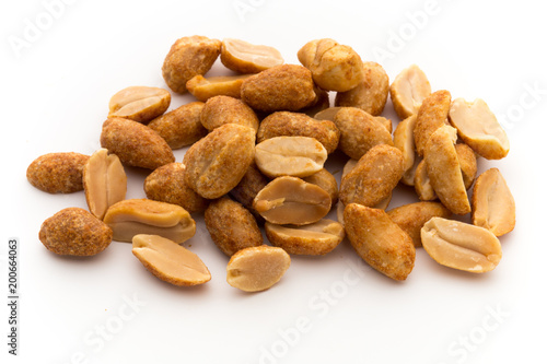 Wallpaper Mural Peeled peanuts on the isolated background. Torontodigital.ca