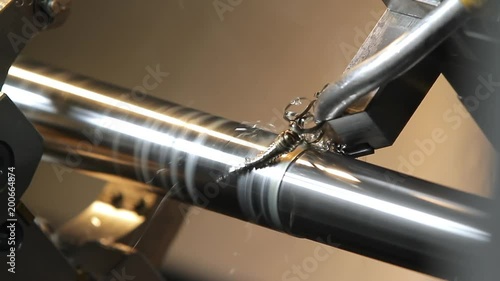 Rifle barrel manufacturing on a milling machine photo