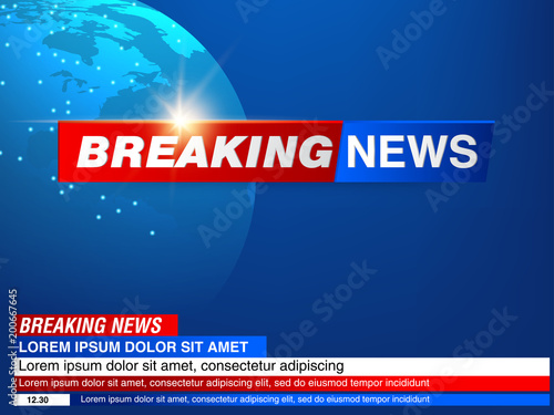 Breaking news background