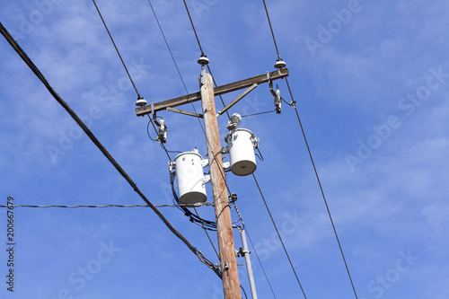 Utility Pole & distribution transformer
