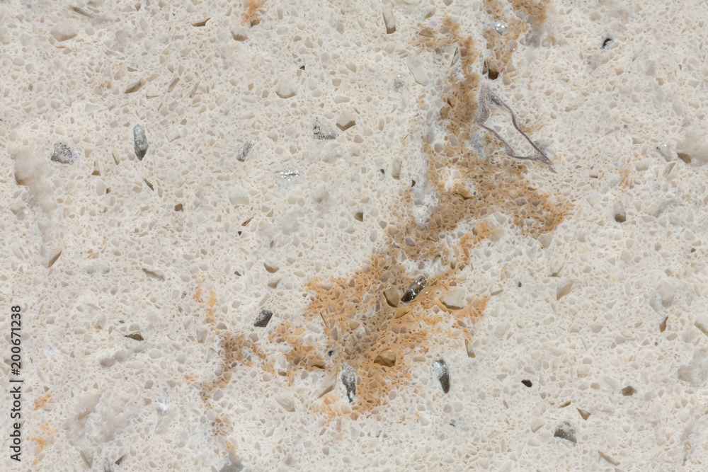 Unusual white synthetic stone surface. Unusual white synthetic stone surface.