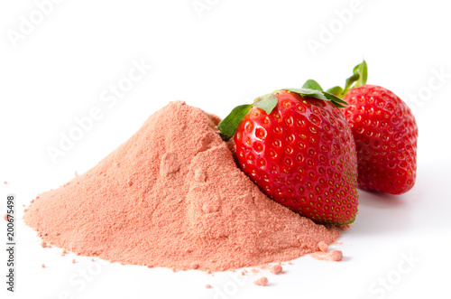 Erdbeerfruchtpulver